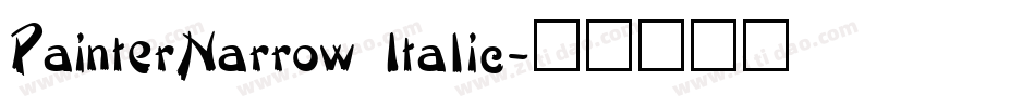 PainterNarrow Italic字体转换